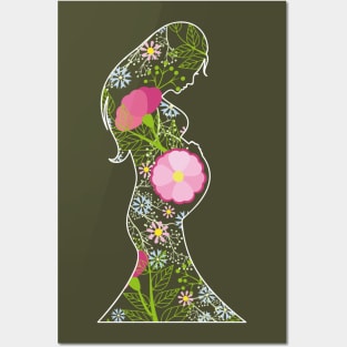 pregnant woman Posters and Art